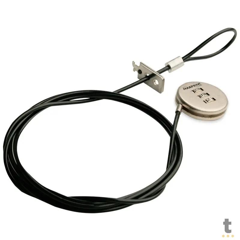 Trava De Notebook em Cabo de Aço Com Senha Maxprint - 605041 Truedata